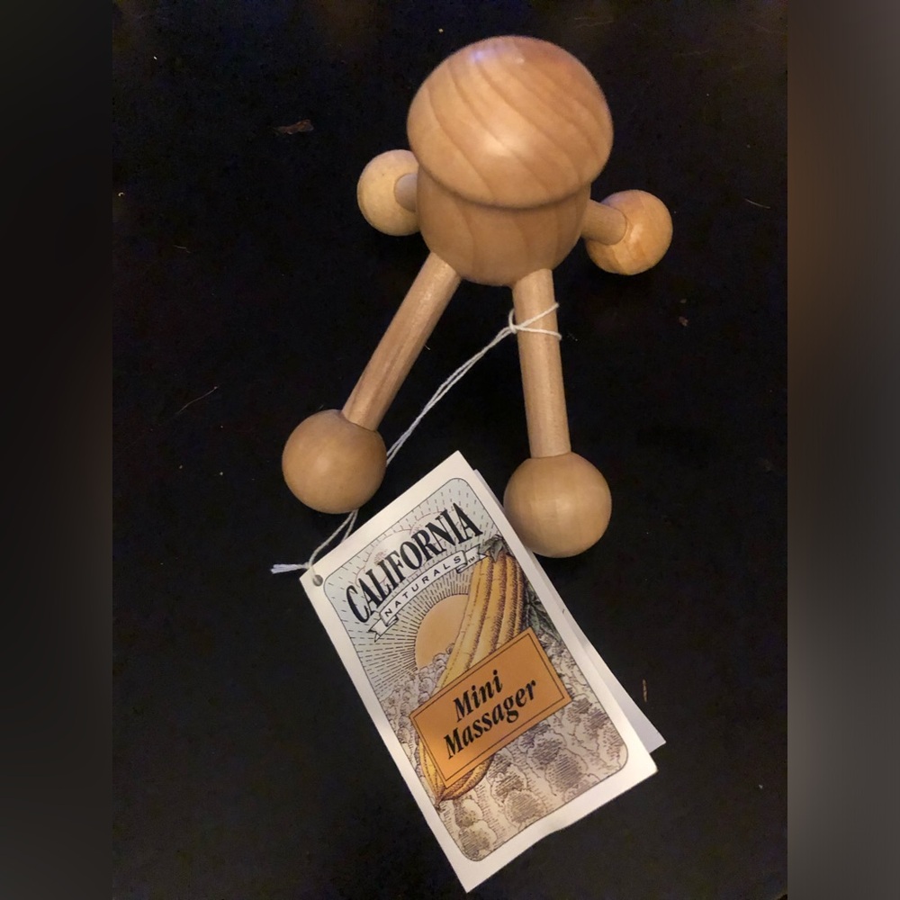 Wooden Mini Massager - Natural Wood